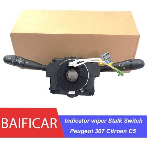 Baificar Brand New Genuine Steering Column Indicator Wiper Stalk Switch 6242H0 96605645XT For Citroen C5 Peugeot 307