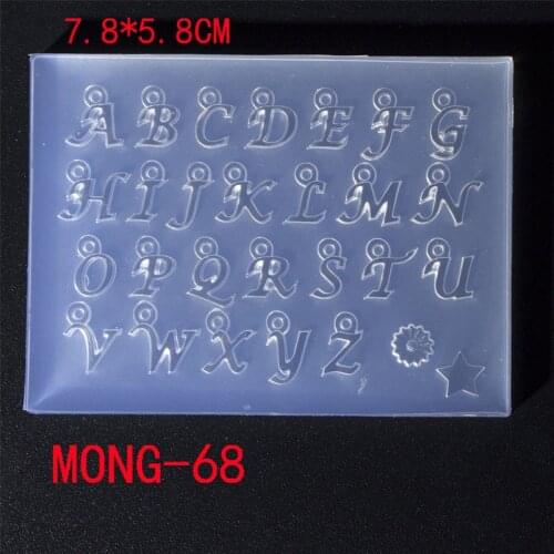 NEW Transparent Silicone Mould Dried Flower Resin Decorative Craft DIY letter and number Mold epoxy resin molds for jewelry