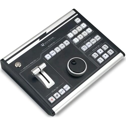 Newly arrive Multi-function slow motion playback keyboard video vmix switcher panel with control T-bar from factory