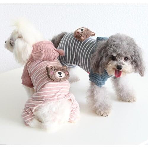 Small Dog Clothes Winter Cute Dog Jumpsuit Overalls Pet Clothing Thicken Warm Puppy Coat Outfit Pet Products Supplies Dropship