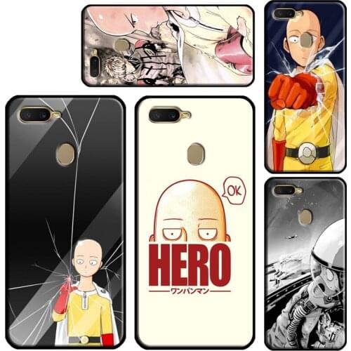 One Punch Man Saitama Phone Case For OPPO A91 A15 A5 A9 A53 A31 2020 A5S A3S A1K A52 A72 F5 F7 Reno 2 Z 4 Pro