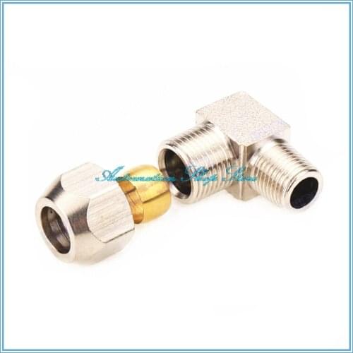 Pneumatic fittings Male Thread Elbow Brass Fit 4 6 8 10 12mm OD Tube Coupler Adapter Connector