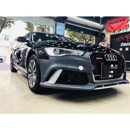 Suitable for Audi 12-18 Travel A6 Upgrade Front Bar Assembly Surround Kit Rs6 Rear Lip Tail Throat