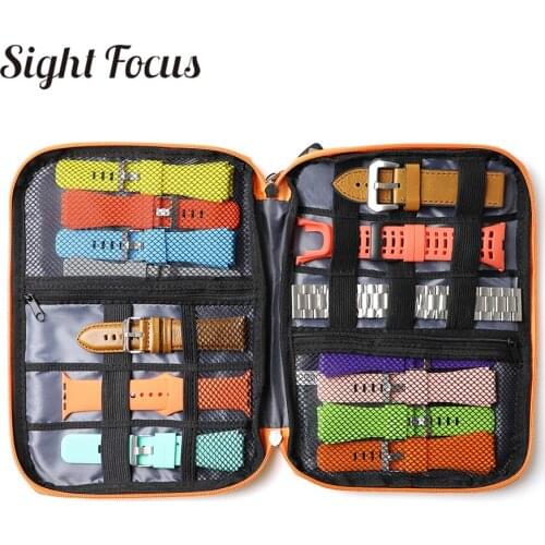 Portable Watch Strap Storage Watch Band Box Watchband Case For Apple Watch Band Organizer Bag Travel Watch Pounch Jewelry Box