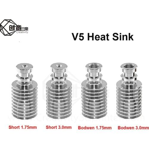 3D Printer V5 Radiator of J-head Extruder For Remote All-Metal Long / Short Distance Heat Sink Pipe For 1.75mm / 3mm E3D