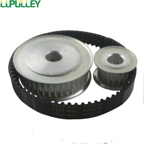 LUPULLEY HTD Timing Belt Pulley 5M Reduction 5:1 60T 12T Shaft Center Distance 80mm Engraving Machine Accessories-Belt Gear kit