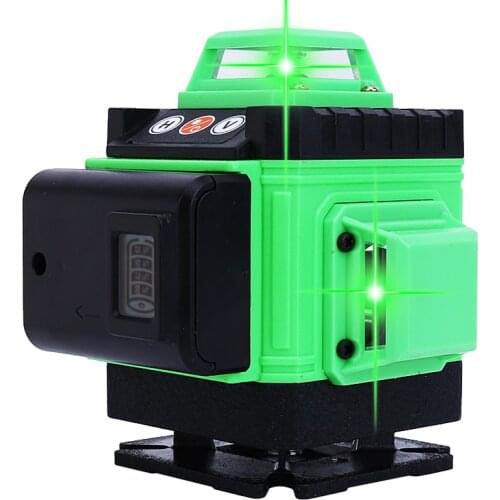 12 Lines 16 Lines 3D 4D Laser Level Self-Leveling 360 Laser Level Horizontal And Vertical Cross Super Powerful Green Laser Level