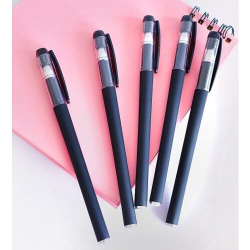 2 pcs Ball Pen with Clip Head 0.5mm Pen Tip Stationery School Office Supplies Smooth Writing Tools Gel Pens Student Gifts