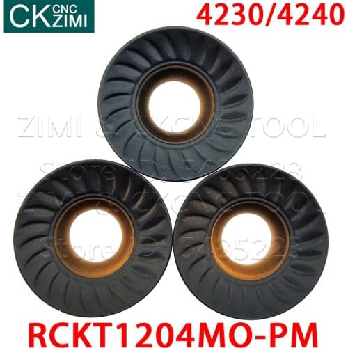 RCKT1204MO-PM 4240 RCKT1204MO-PM 4230 lathe inserts RCKT indexable profile milling tool for face milling indexable milling tools