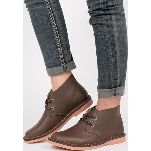 Winter Men Boots Fashion Chelsea Boots Male Warm Plush Shoes Fashion Retro Boot