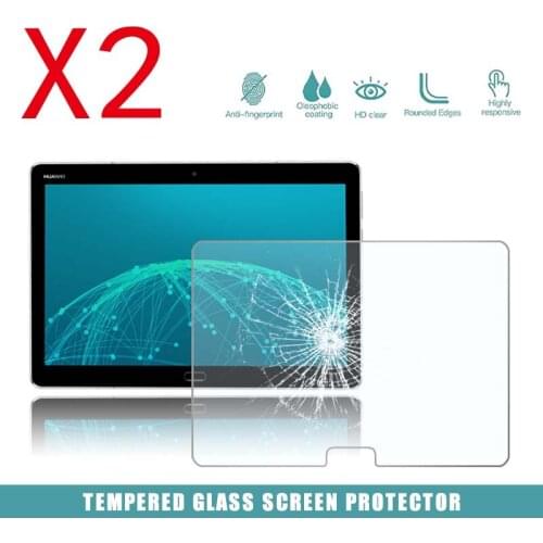 2Pcs Tablet Tempered Glass Screen Protector Cover for Huawei MediaPad M3 Lite 10 9H Explosion-Proof Tempered Glass Screen