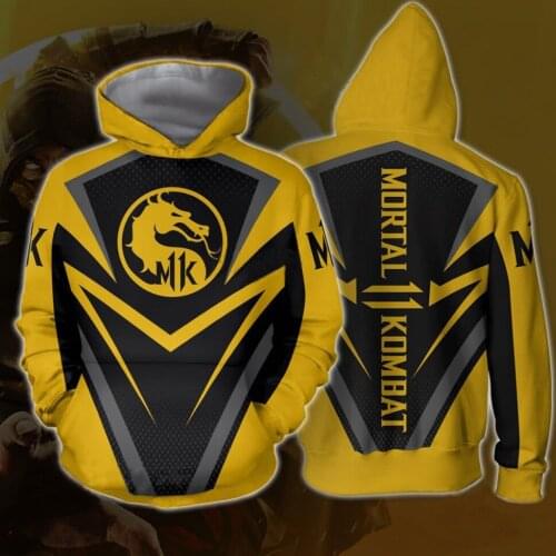 2020 Fashion Casual Mortal Kombat 11 3D Printed Hoodies Men Women Spring Autumn Fighting Game Hoodies tops