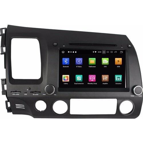 8" 2 Din Android 10.0 Car DVD Player For Honda CIVIC 2006-2011 LHD Car Stereo Audio 8 Core Multimedia Player DSP 4+64G