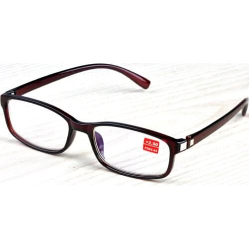 Women Men Reading Glasses Anti-Blue Light Radiation Protection Coating Film Anti-Fatigue PC Eyeglasses Frame R109