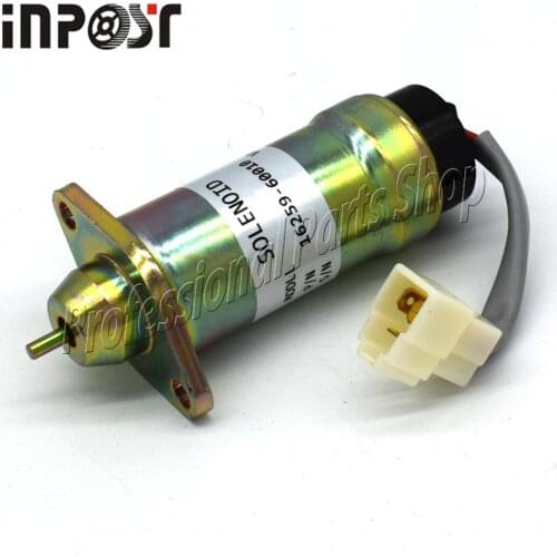 Solenoid 16259-60010 MV1-48 12v for Kubota D1105 V1505 Hitachi TW150DHB TW150VTR