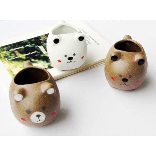 Flower Pot Cute Cartoon Thumb Basin Succulents Meaty Ceramic for Home Decoration TUE88