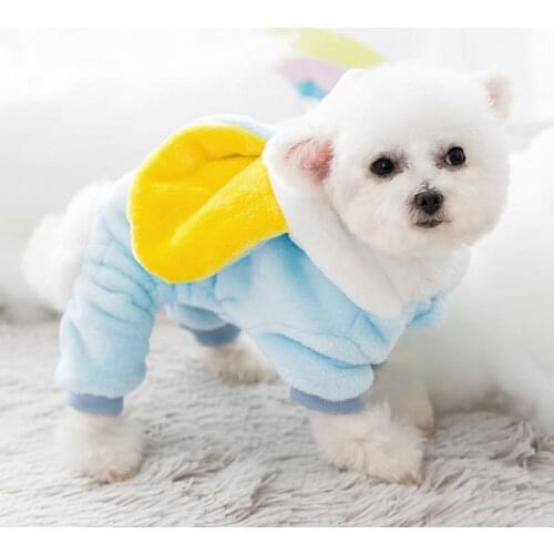 Halloween Puppy Cartoon Elephant Pattern Dog Flannel Hoodie Cat Warm Pet Clothes Products Supplies Hoodies