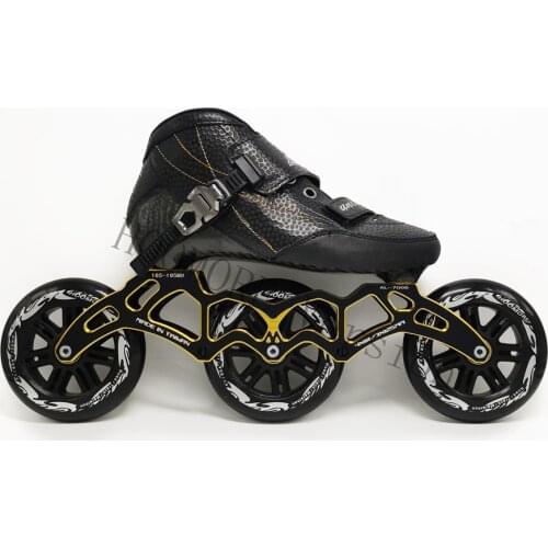 Inline Speed Skates Frame Wheel Bearing Combination for 3X125mm Skating base 125mm 85A Marathon Racing Rodas 165mm 195mm Mount