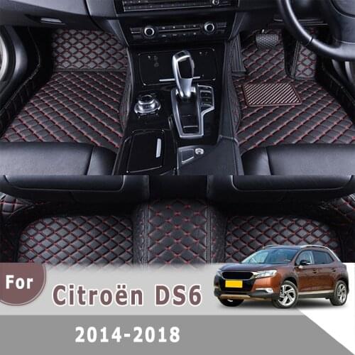 RHD Carpets For Citroën Citroen Citro_n DS6 DS 6 2018 2017 2016 2015 2014 Car Floor Mats Auto Accessories Waterproof Rug