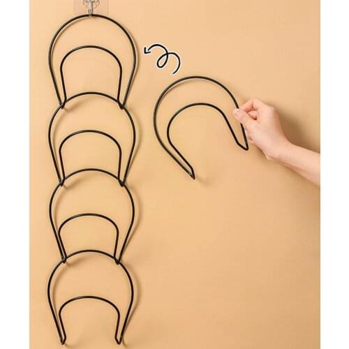 Hat Storage Hook Behind The Door Multi-purpose Wrought Scarf Shelf Hanger Iron Home Hat Storage Coat Organizing Z8K9