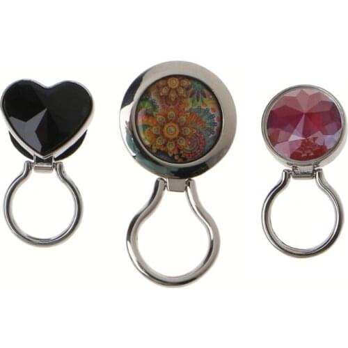 Magnetic Metal Eyeglass Badge Holder Reader Eyewear Sunglasses Holder Safety Brooch Pins Round Heart Crystal Brooches