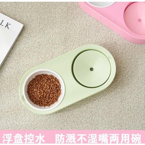 Dog Bowl And Cat Bowl, Dog Supplies, Dog Bowl And Cat Bowl, Automatic Drinking Double Bowl, Large Dog Dog Food Bowl