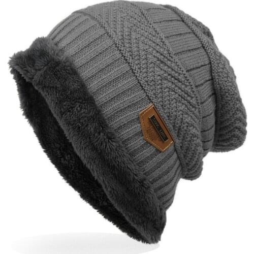 Fashion Men Warm Knitted Winter Hat Soft Hats Skullies Beanies Winter Hat For Women Unisex Autumn Winter Knitted Caps 6 Colors