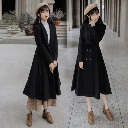 2020 Fashion The New Retro Belt Lapel Waist Windbreaker Free Shipping