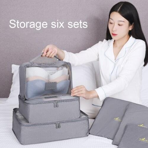 Travelsky Custom travel organizer set luggage packing cube water resistant clothing Storage bag