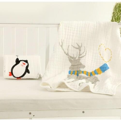 Baby Bath Towels Blanket, Cotton Gauze, Newborn Infants And Toddlers, Water-absorbent , Bathing In Autumn And Winter