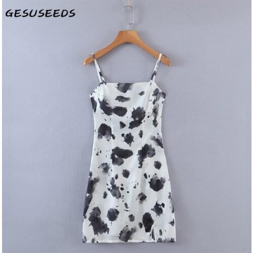 Sleeveless dress women sexy mini dress fashion tie dye dresses korean strapless dresses summer satin dress white sundress women