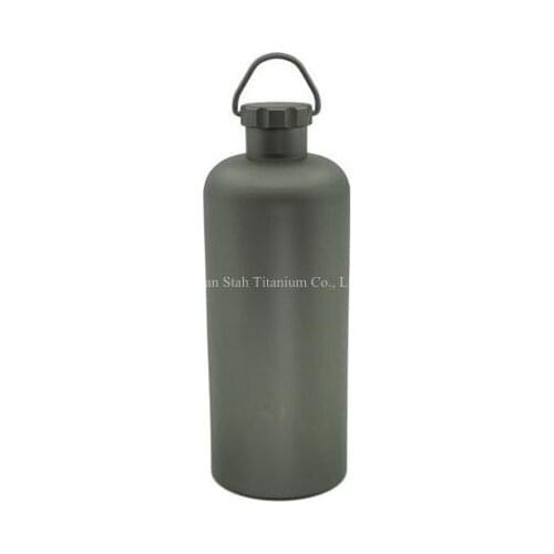 Pure Titanium Portable 600ml Capacity Water Bottle Matte Finishing Healthy Anti-corrosion Light Weight 145g for Outdoor Sports