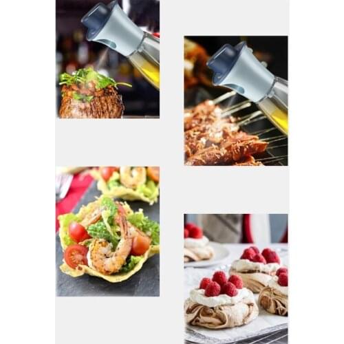 R2JC Home Baking 180ml Press Oil Bottle Kitchen Cooking Baking Oil Spray Empty Bottle Vinegar Oil Dispenser Seasoning Gadgets