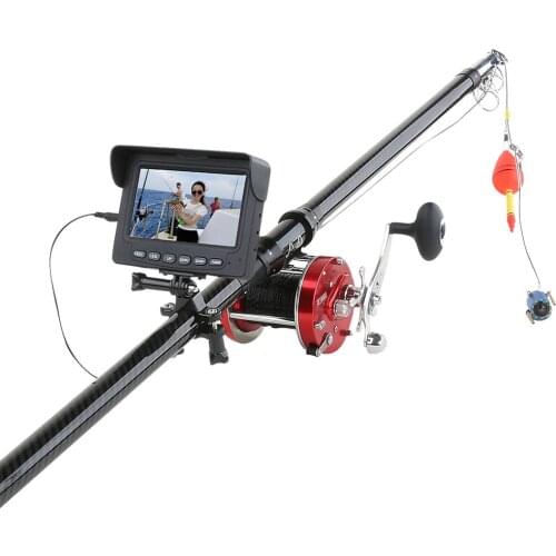 30M 1200TVL Fish Finder Underwater Fishing Camera 4.3 inch Monitor 10PCS LED Night Vision 195 Degrees Metal Sea wheel Camera For