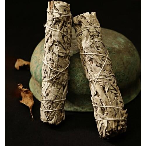 Aqumotic 300g White Saga Dried Salvia Apiana Purify The Space Spices Branches and Leaves Aromatherapy Yoga Smoked Dried Flowers