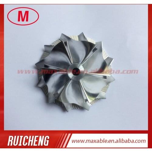 TD03 10T 49131-07005/49131-07015 35.57/46.00mm 6+6 blades high performance Turbo Billet/milling/aluminum 2618 compressor wheel