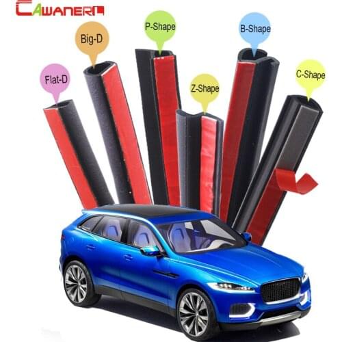 Cawanerl Whole Car Hood Trunk Door Sealing Seal Strip Kit Seal Edging Trim Rubber Weatherstrip For Jaguar C-X17 F-Pace