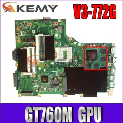 V3-772G motherboard FOR ACER aspire V3-772 V3-772G E1-772G laptop motherboard NBM8S11001 EA VA70HW GPU GT760M DDR3 100% test OK