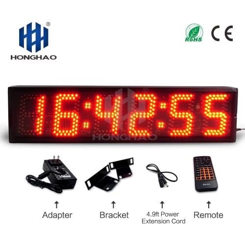 Bright 5 day clock led h : timer mm : chronograph ss large timer gym timer led workout
