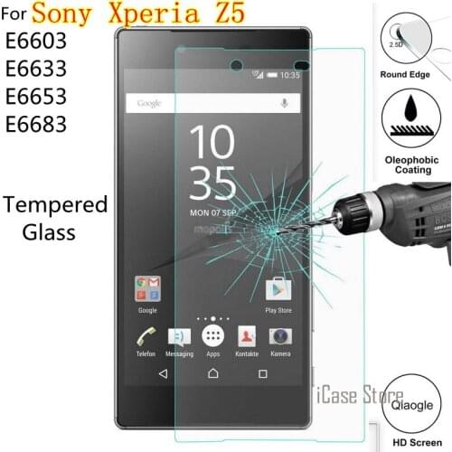 Z5 2.5D 9H Premium Tempered Glass For Sony Xperia Z5 Screen Protector Film For Sony Z5 E6603 E6633 E6653 E6683