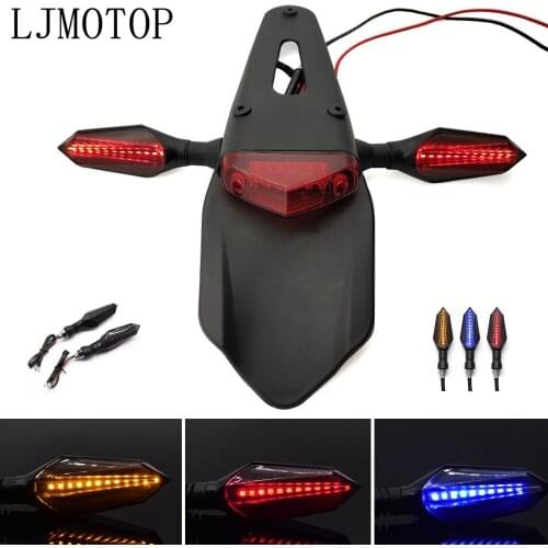 Motorcycle Tail Light Enduro Dirt Bike Rear Fender Brake Stop turn signals For aprilia FALCO / SL1000 MANA MODEL RST1000 FUTURA