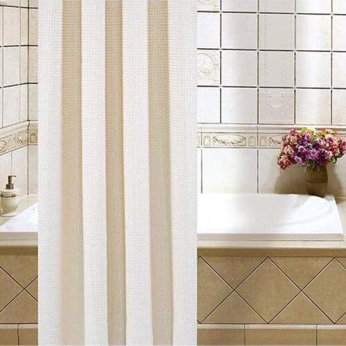 Large Small Ring Jacquard Shower Curtain Macroporous Waterproof Shower Curtain Thickening High-grade