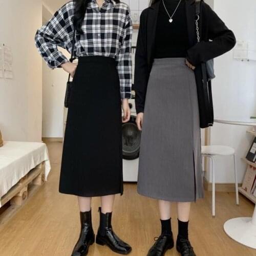 Korean Style Women Skirts Long Skirts Girls