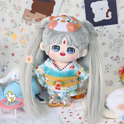 Limit No Attributes Star 20cm Wig Girl Plush Doll Figure Toy Body Bag Acc Cute Cosplay Props Xmas Gift