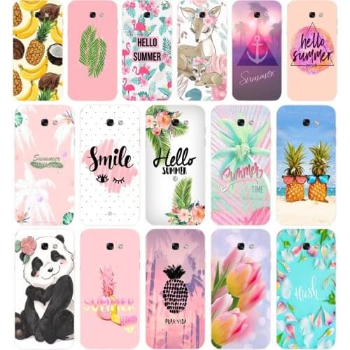 01 Cool in summer Soft Silicone Tpu Cover phone Case for Samsung Galaxy A5 2015 2016 A7 2017 A8 Plus A9 2018 A80