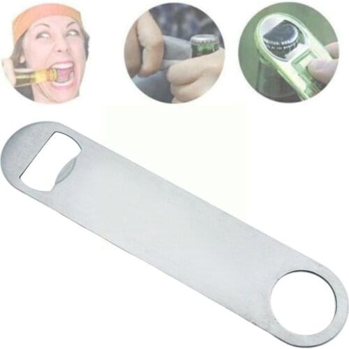 1PC Durable Beer Bottle Opener Steel Flat Speed Bottle Cap Remover Blade Bar Opener Tool Kitchen I9O2