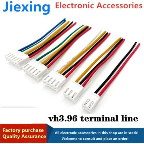 10 quantity vh3.96 terminal line rehearsal line single head electronic cable 2P3P4P5P6P wiring harness VH3.96MM pitch
