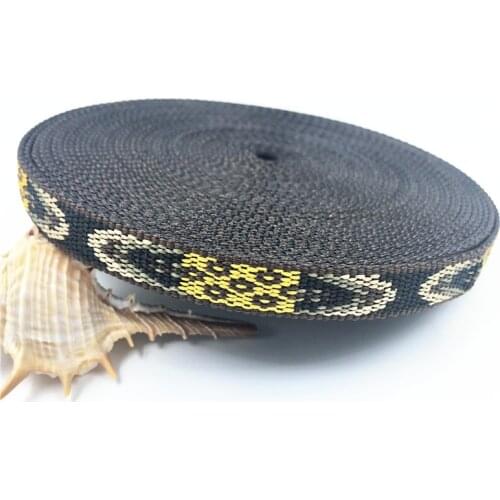 10Yards 13mm 1/2'' Woven Jacquard Ribbon DIY Handmade Material Wedding Party Home Decoration Yellow Stripes Embroidery Ribbon