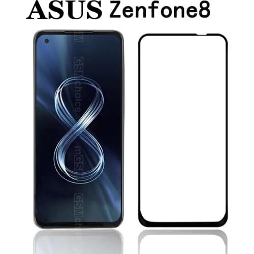 3D Full Glue Tempered Glass For Asus Zenfone 8 ZS590KS Full Screen Cover Screen Protector Film For Asus Zenfone 8 Flip