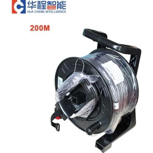 4-core 200M multi mode Ten Gigabit Fiber Optic Cable use for LC port fiber DVI extender in advertising led screen display